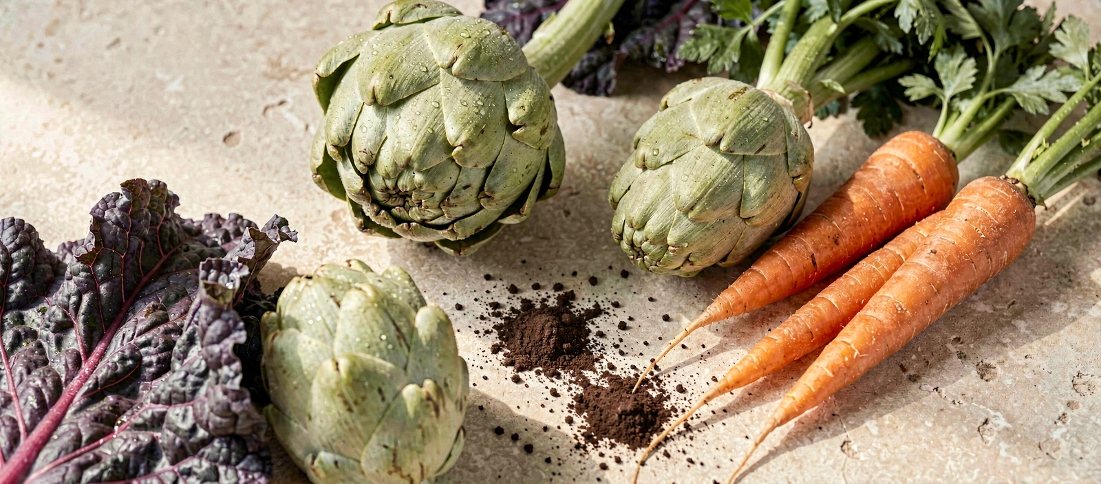 Variedad de ingredientes frescos de temporada